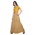 thumbnail image 2 of Moomaya Printed Two Piece Flared Skirt And Crop Top Rayon Ethnic Set For Girls, 2 of 6