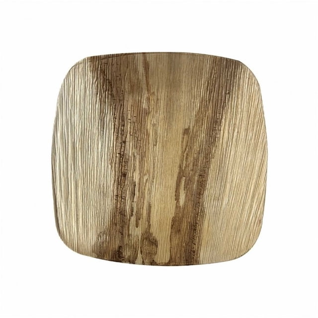 8" Elegant Sqaure Salad Leaf Plate|Bio Mart Kitchenware | Natural, Eco-friendly,Reusable, backyard Compostable, Disposable, Biodegradable | Theme Birthday, Wedding, BBQ Plate Pack of 10, 50 or 100