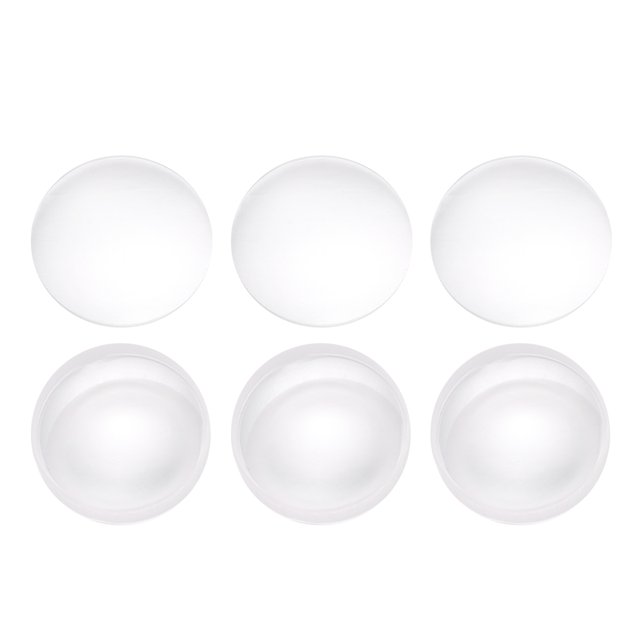 6Pcs Double Convex Glass Lens 42mm Diameter Focal Length For Labs Labs Double Concave Optical Lense Glass Lens Focal Length 42mm Dia