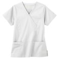 thumbnail image 1 of Hanes Bio Women's Stretch Mock Wrap Scrub Top, Style 19022, 1 of 1