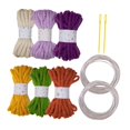 thumbnail image 2 of HILABEE 6 Pieces Knitted Yarn Handcrafting 5M Colorful Cushion Home Decor Craft Yarn H, 2 of 9
