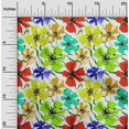 thumbnail image 2 of oneOone Georgette Viscose Light Green Fabric Floral Sewing Material Print Fabric By The Yard 42 Inch Wide, 2 of 4