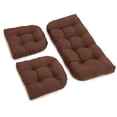 thumbnail image 1 of U-Shaped Twill Tufted Settee Cushion Set (Set of 3), 1 of 3
