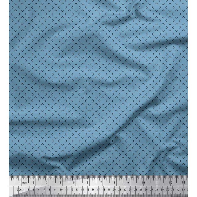 Soimoi Moss Georgette Fabric Arrow Small Fabric Prints by Yard 42 Inch Wide