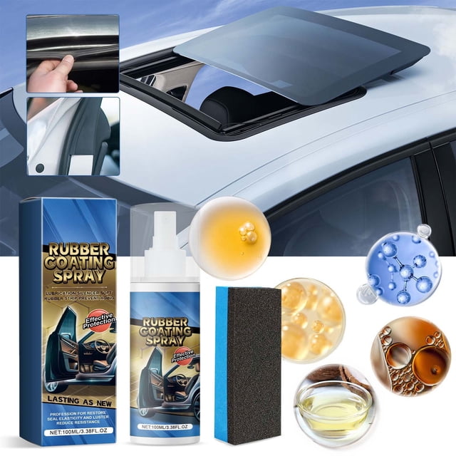 Automotive Rubber Protector & Restorer - 100ml Interior Rubber Cleaner, Conditioner & Sealant for Cars, Trucks & SUVs