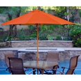thumbnail image 1 of Jeco 9' Wood Market Patio Polyester Umbrella in Orange, 1 of 1