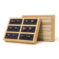 thumbnail image 4 of UPGRATOR 1PC Box Dark Grey Wood 6Grid Design Easy Access for Women Bedroom, 4 of 8