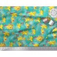 thumbnail image 3 of Soimoi Rayon Fabric Leaves & Floral Artistic Decor Fabric Printed Yard 56 Inch Wide, 3 of 4