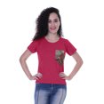 thumbnail image 1 of Moomaya T-shirt à Col Rond pour Femmes à Manches Courtes avec Poche Appliquée à Paillettes - 42, 1 of 6