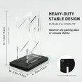 thumbnail image 3 of Jinsinto Universal Dual Controller Holder for PS4 PS5 Xbox ONE Switch, Controller Stand Gaming Accessories, Build Your Game Fortresses (Crystal Black), 3 of 7