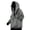 Grey, variant on Men's Retro High Neck Loose Fit Hooded Sweatshirt Streetwear Hop Pullover Casual Long Sleeve Jacket for Autumn Winter Comfort Wear