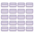 thumbnail image 1 of Unique Bargains Light Violet Tri-Glide Slide Buckles Webbing Strap Fastener, 100 Pack, 1 of 5