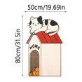 thumbnail image 3 of Wall Mounted Cat Scratcher Pad for Indoor Use Wall Floor Mount Scratch Mat Furniture Protector, 3 of 3