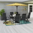 thumbnail image 4 of Mainstays Charleston 7-Piece Patio Dining Set - Black, 4 of 9