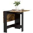 thumbnail image 1 of HOMCOM Folding Drop Leaf Dining Table Space Saving Kitchen Table, 1 of 10