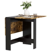 HOMCOM Folding Drop Leaf Dining Table Space Saving Kitchen Table