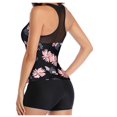 thumbnail image 3 of Women Tankini Swimsuit Tummy Control Top With Shorts Two Piece Bathing Suit, 3 of 6
