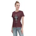 thumbnail image 4 of T-Shirt Basique à Manches Courtes pour Femme une Pièce Grand Ours, 4 of 6