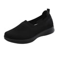 thumbnail image 2 of XIAQUJ Slip on Breathe Mesh Walking Shoes Women Fashion Sneakers Comfort Flat Loafers Women's Fashion Sneakers Black 8.5(41), 2 of 9