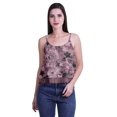 thumbnail image 4 of Moomaya Printed Womens Spaghetti Strap Crop Top Cami Summer Tops, 4 of 5