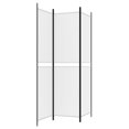 thumbnail image 3 of vidaXL 3-Panel Room Divider White 150x200 cm Fabric, 3 of 5
