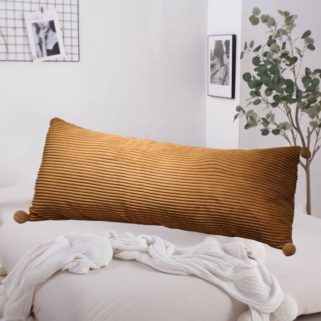 Meitianfacai Cool Body Pillows For Adults Extra Long Pillows For Bed Shredded Memory Foam Full Pillows Pillowcase + Pillow Core--Zipper Type