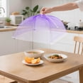thumbnail image 1 of Food Storage Reusable Mesh Food Cover 43x43 cm Foldable Shield for Fresh Produce Cakes Fruit Picnic BBQ Kitchen Organizer Durable Polyester Net Guard, 1 of 3