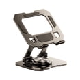 thumbnail image 3 of pstuiky Rotating Tablet Stand 360° Adjustable & Foldable Aluminum Alloy Holder for Phones & Tablets Up to 12.9" Desktop & Travel Use Secure Anti-Slip Base Portable Work & Viewing Stand, 3 of 8