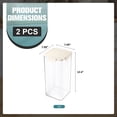 thumbnail image 4 of Sorbus 2-Pack Extra Tall Square Airtight Food Storage Containers – Clear Stackable Pantry, 4 of 8