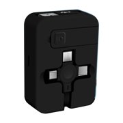 Rbaofujie Retractable 3-in-1 Data Cable with Mirror Cell Phone Bracket Fast Charging One-Three Storage Charging Cable