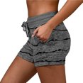 thumbnail image 4 of Dealovy Workout Shorts for Women Drawstring Casual Elastic Waisted Printed Loose Comfy Sports Shorts, 4 of 5