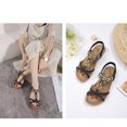 thumbnail image 2 of Bohemian Flat Flower Rhinestone Sandals Outer Beach Sandals, 2 of 9