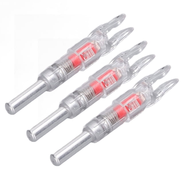 Bas de Tir à l'Arc Lumineux, 3 Pcs Éclairage Automatique Extérieur Bas Lumineux 4,5cm pour Tir Bleu, Rouge, Vert, Coloré