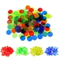 thumbnail image 1 of 100PCS/Set Plastic 19mm Chips Multi chips Plastic 19mm color chips Plastic Color Markers Fun Family Club Children Game Supplies Counting Math Toys, 1 of 9