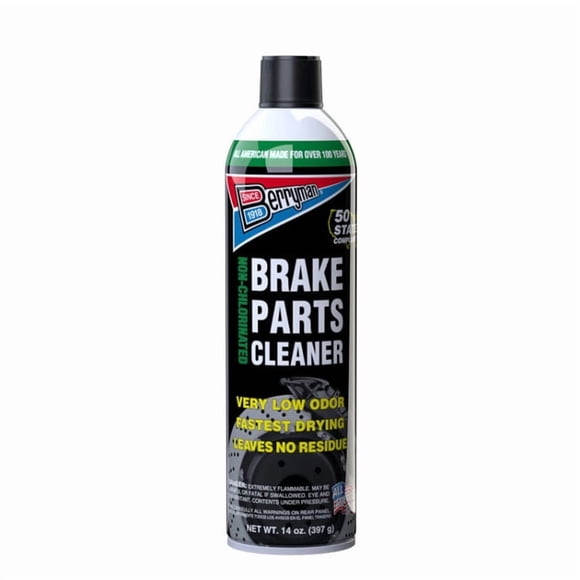 Berryman Brake Cleaner 2420C Single; 14 Ounce Aerosol Can; With Extension Tube; VOC Compliant In All 50 States; With Canadian Label