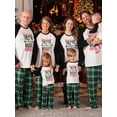 thumbnail image 1 of PatPat Christmas Letter Contrast Top and Plaid Pants Family Matching Pajamas Sets, 1 of 14