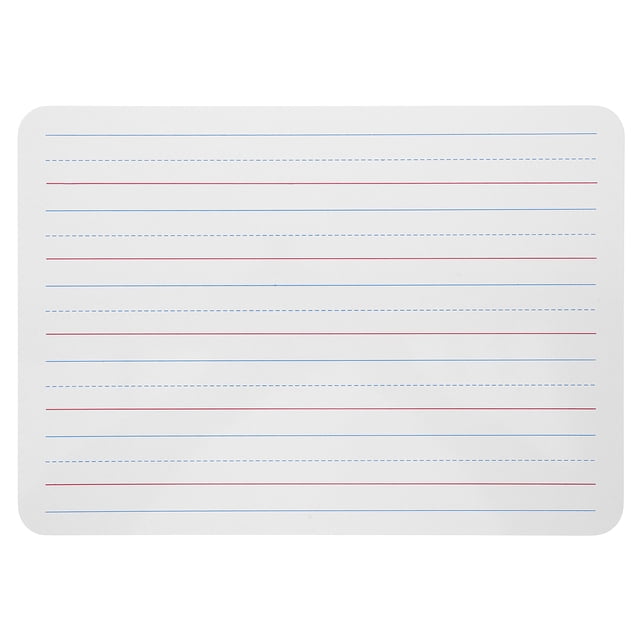 Small Dry Erase Board with Lines for Kids Double-Sided Whiteboard for Learning Handheld Writing Board for Classroom and Office Dry Erase Whiteboard for Students and Teachers