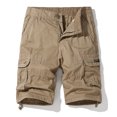 thumbnail image 2 of FAIWAD Men's Casual Elastic Waist Zipper Multi-Pockets Short Pants Drawstring Hem Loose Outdoor Shorts, 2 of 8