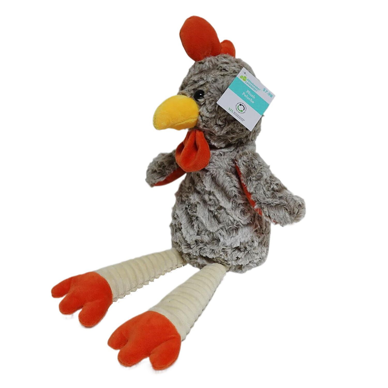 WAY TO CELEBRATE Pâques Peluche 17 pouces Poussin bouclé moyen, marron