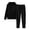 Black1, variant on HAiming Womens Tracksuits 2 Piece Sets Hoodie Sweatshirts Baggy Elastic Waist Sweatpants with Pockets Sweatsuits