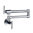 thumbnail image 1 of Pot Filler Double Joint Spout Folding Stretchable Swing Arm Wall Brass Kitchen Faucet Single Hole Two Handle Kitchen Sink Faucet ,bar Laundry RV Farmhouse, 1 of 7