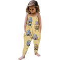 thumbnail image 2 of TIMIFIS Combinaison Sans Manches pour Bébé Fille, Imprimé Œufs de Pâques, Tenue d'Été - 3-4 Ans, 2 of 6