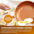 thumbnail image 3 of Gotham Steel Copper 9.5 inch Ceramic Nonstick Lightweight Fry Pan Dishwasher Oven Safe Skillet, 3 of 6