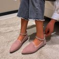 thumbnail image 2 of B91xZ Mocassins Classiques Confortables pour Femmes Bout Rond Chaussures Plates à Enfiler Ballerines pour Filles, Rose 7, 2 of 5