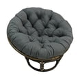 thumbnail image 1 of 44-inch Solid Micro Suede Papasan Cushion (Fits 42-inch Papasan Frame) - Grey, 1 of 5