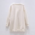 thumbnail image 3 of Girls Loose Pocket Knitted Cardigan Sweater Solid Color Casual Jacket, 3 of 7