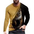 thumbnail image 1 of RKSTN Chemises pour Hommes Manches Courtes Manches Longues Imprimé Col Rond Chandail T-Shirt Blouse Chemises Hawaïennes pour Hommes, 1 of 3