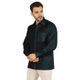 thumbnail image 4 of Bestman Solid Formal Button Down Shirt For Men Long Sleeve With Patch Pocket Business Wear, 4 of 7