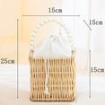 thumbnail image 1 of Xingzhi Rattan Handbag for Women Bucket Bag Top Handle Purse for Summer Beach Square, 1 of 5
