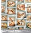 thumbnail image 1 of Soimoi Poly Georgette Tissu Signe du Zodiaque Patchwork Décor Tissu Imprimé Yard 52 Pouces de Large, 1 of 3